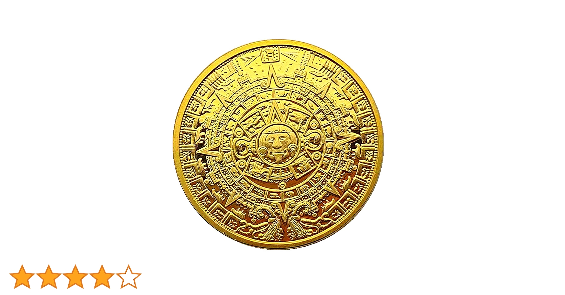 Amazon | Voocye マヤ文明 アステカカレンダー コイン 直径40mm